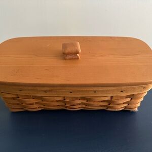 Longaberger Handcrafted Wooden Storage Basket